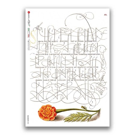 CALLIGRAPHY-0002. Rice paper calligraphy for decoupage.