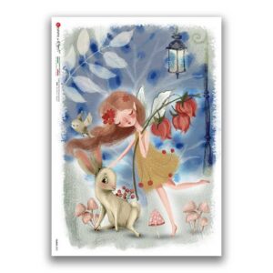 FAIRIES-0092. Rice Paper for decoupage fairies.