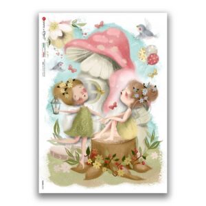FAIRIES-0093. Rice Paper for decoupage fairies.