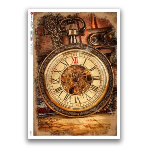 TIME-0041. Watches Rice paper  for the decoupage.