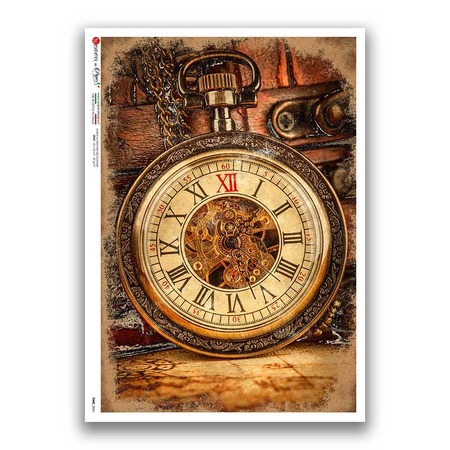 TIME-0041. Watches Rice paper  for the decoupage.