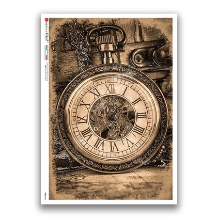 TIME-0042. Watches Rice paper  for the decoupage.