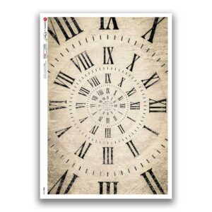TIME-0043. Watches Rice paper  for the decoupage.