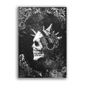 GF-SKULLS-023. Rice paper large format