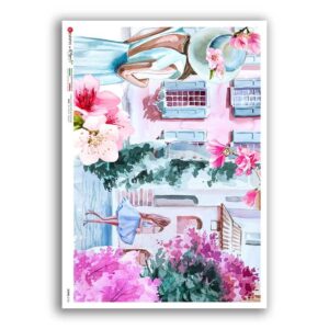 SCENE-0146. Pictorial Rice Paper for decoupage.