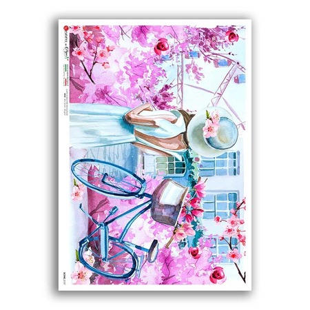 SCENE-0147. Pictorial Rice Paper for decoupage.