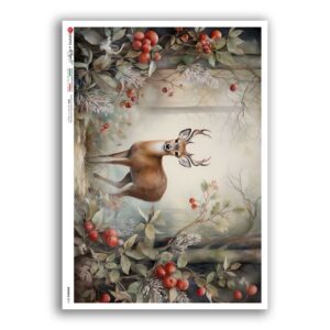 ANIMALS-0214. Animals Rice Paper for decoupage.