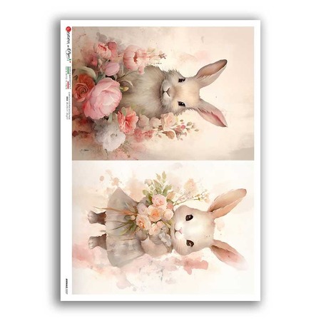 ANIMALS-0227. Animals Rice Paper for decoupage.