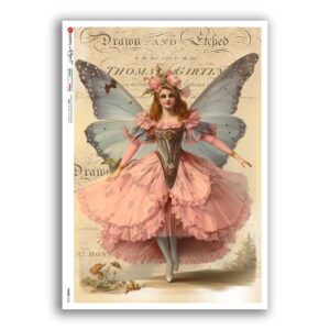 FAIRIES-0105. Rice Paper for decoupage fairies.