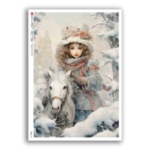 SCENE-0160. Pictorial Rice Paper for decoupage.