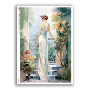 SCENE-0179. Pictorial Rice Paper for decoupage.