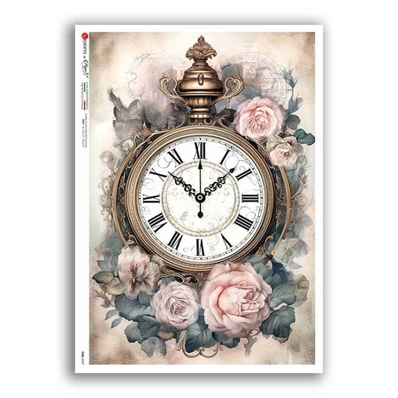 TIME-0047. Watches Rice paper  for the decoupage.