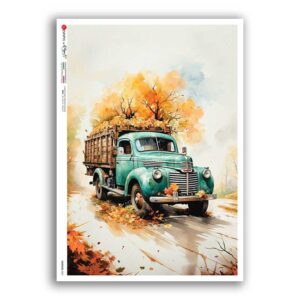 VEHICLES-0066. Vehicles Rice Paper for decoupage.