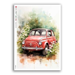 VEHICLES-0068. Vehicles Rice Paper for decoupage.