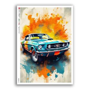 VEHICLES-0071. Vehicles Rice Paper for decoupage.
