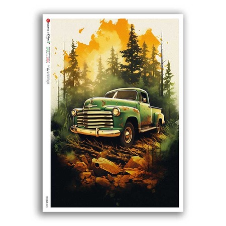 VEHICLES-0072. Vehicles Rice Paper for decoupage.