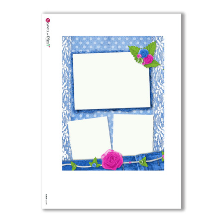 ALBUM-L-0047. Rice Paper album for decoupage.