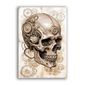 GF-SKULLS-031. Rice paper large format