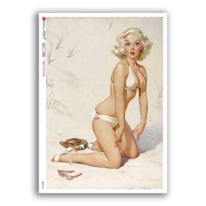 PINUP-0046. Pin-Up Rice Paper for decoupage.