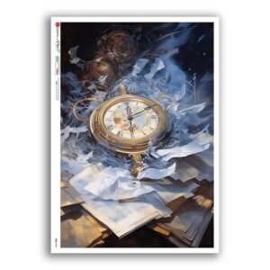 TIME-0049. Watches Rice paper  for the decoupage.