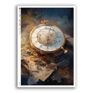 TIME-0050. Watches Rice paper for the decoupage.