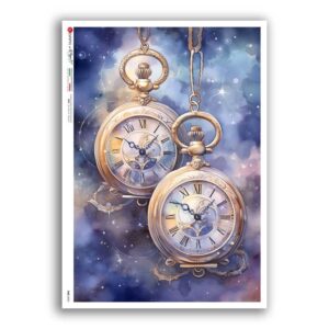 TIME-0058. Watches Rice paper for the decoupage.