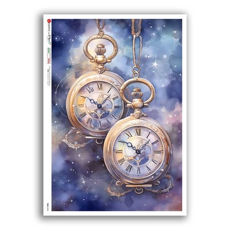 TIME-0058. Watches Rice paper for the decoupage.