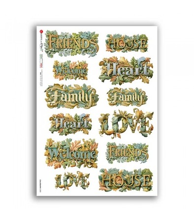 CALLIGRAPHY-0008. Rice paper for decoupage — Calligraphy