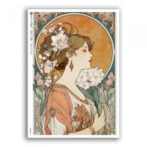 NOUVEAU-0079. Rice paper for decoupage — Art Nouveau