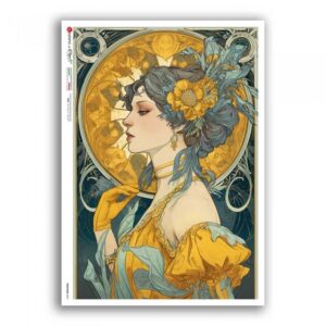 NOUVEAU-0081. Rice paper for decoupage — Art Nouveau