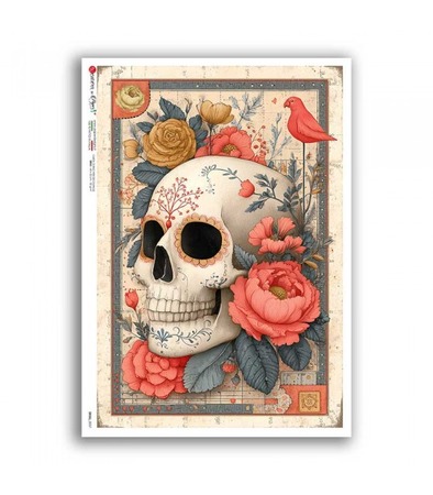 SKULL-0057. Rice paper for decoupage — Skulls
