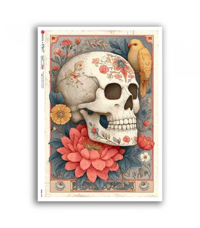 SKULL-0058. Rice paper for decoupage — Skulls