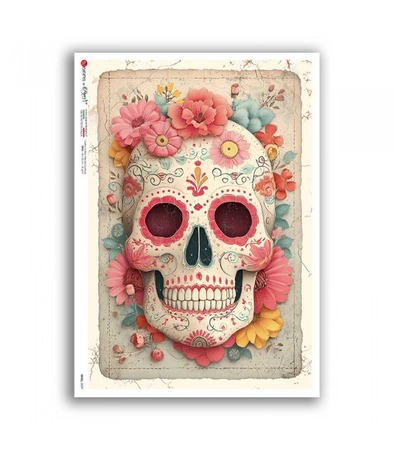 SKULL-0059. Rice paper for decoupage — Skulls