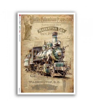 VEHICLES-0093. Rice paper for decoupage — Vehicles