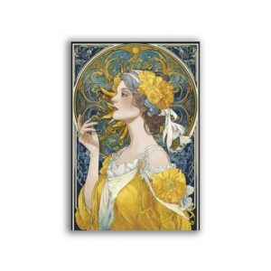 GF-ART NOUVEAU-065. Rice paper for decoupage — ART NOUVEAU — large format