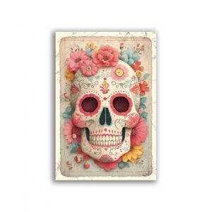 GF-TESCHI-049. Rice paper for decoupage — Skulls — large format