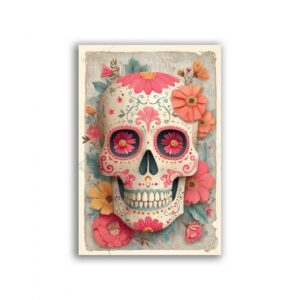 GF-TESCHI-050. Rice paper for decoupage — Skulls — large format